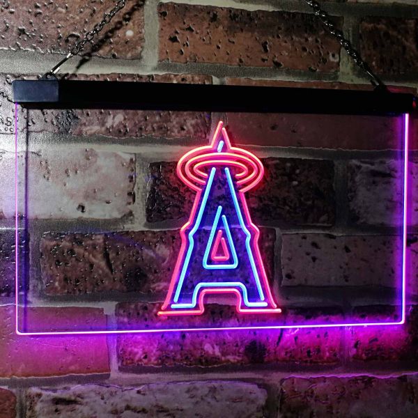 Los Angeles Angels Dual LED Neon Light Sign